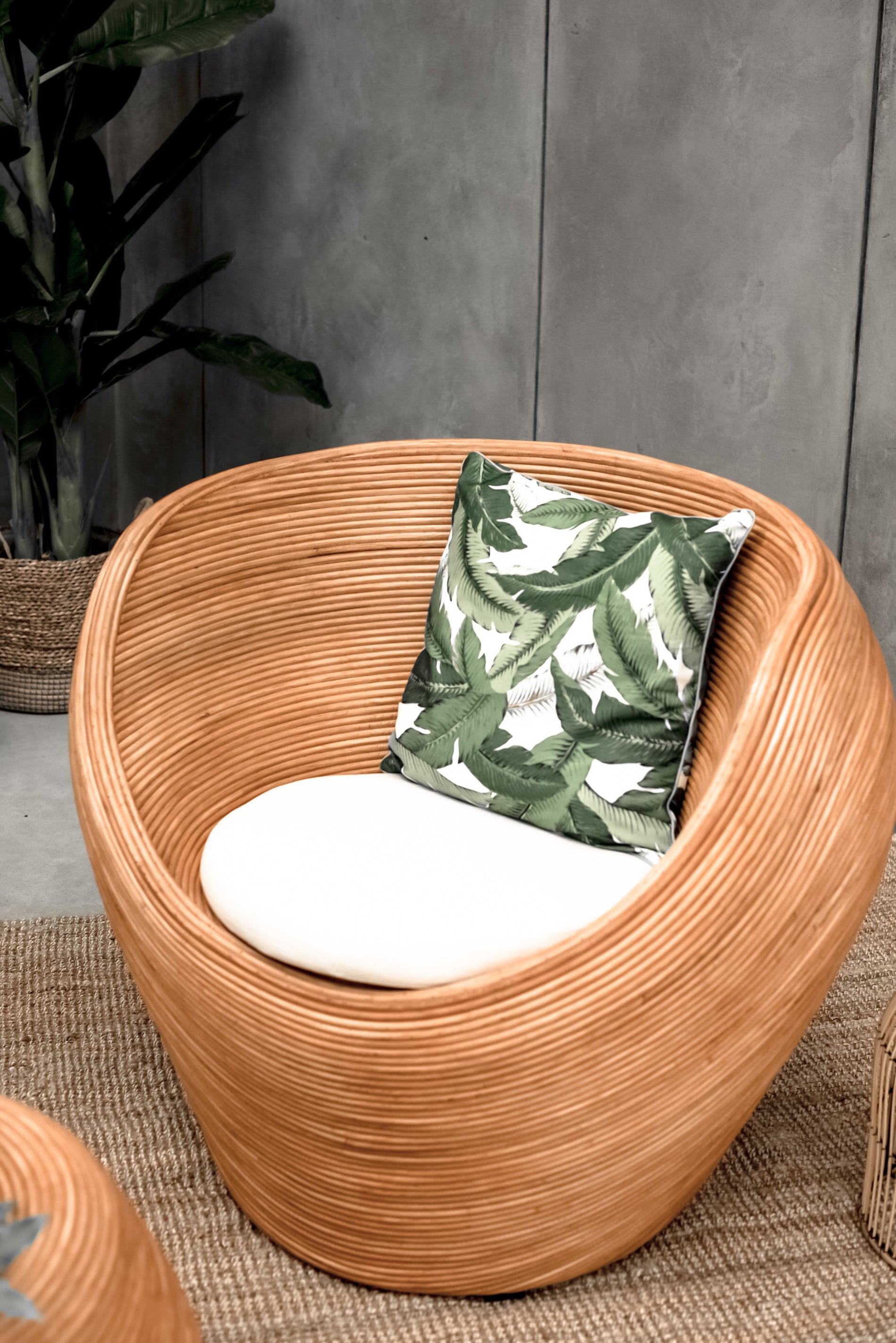 Rattan Chair and Table Set - Rattan Furniture - Boho Style - Monnarita - handmade furniture