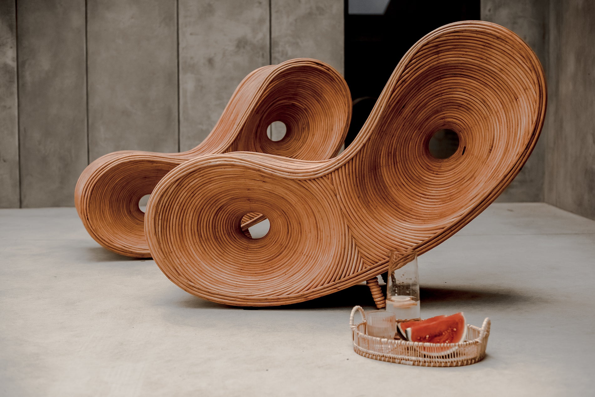 Rattan Lounge Chair - Rattan Furniture - Monnarita - handmade furniture