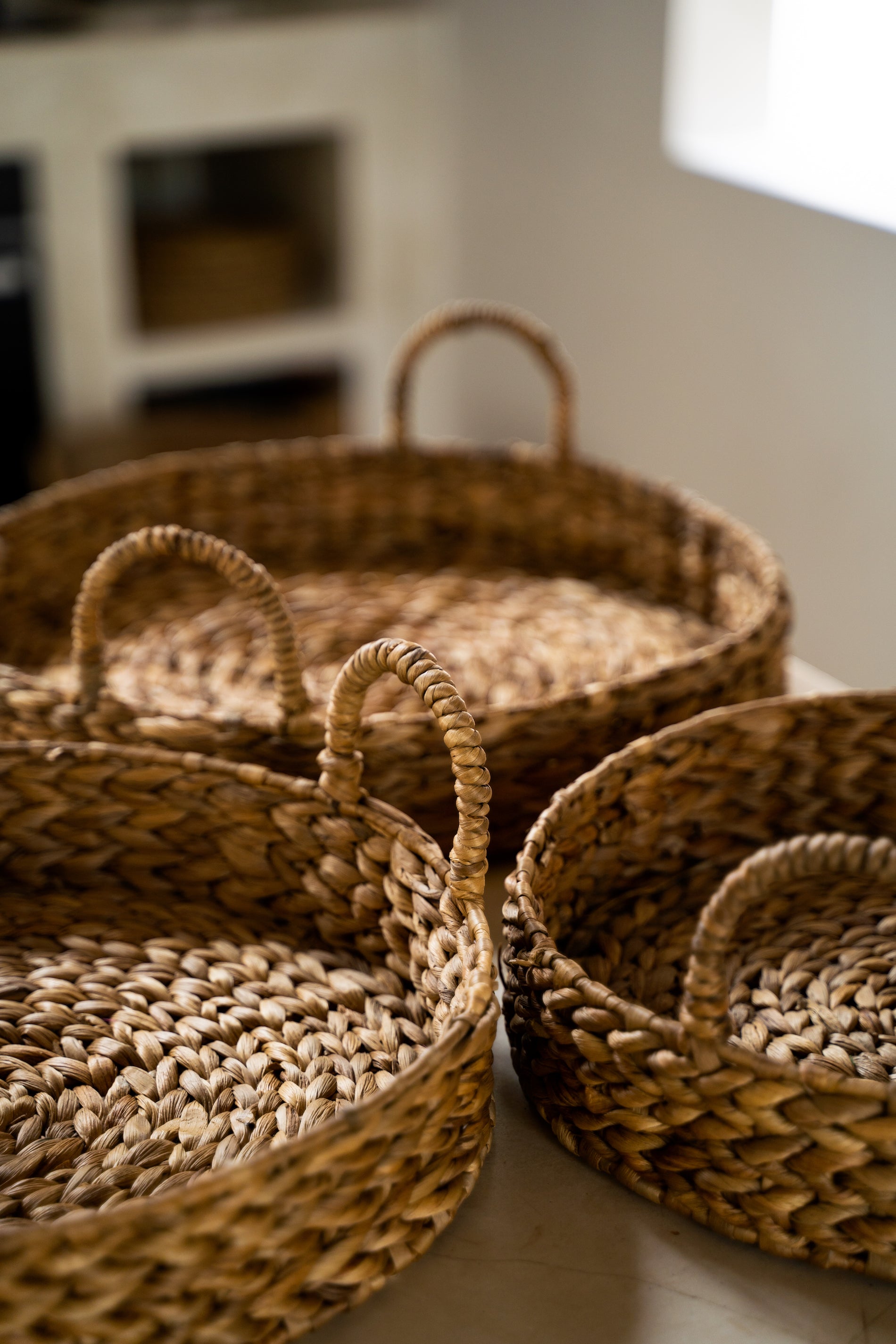 Coffee & Tea Tray Water Hyacinth - Eco Friendly products - Monnarita - handmade products