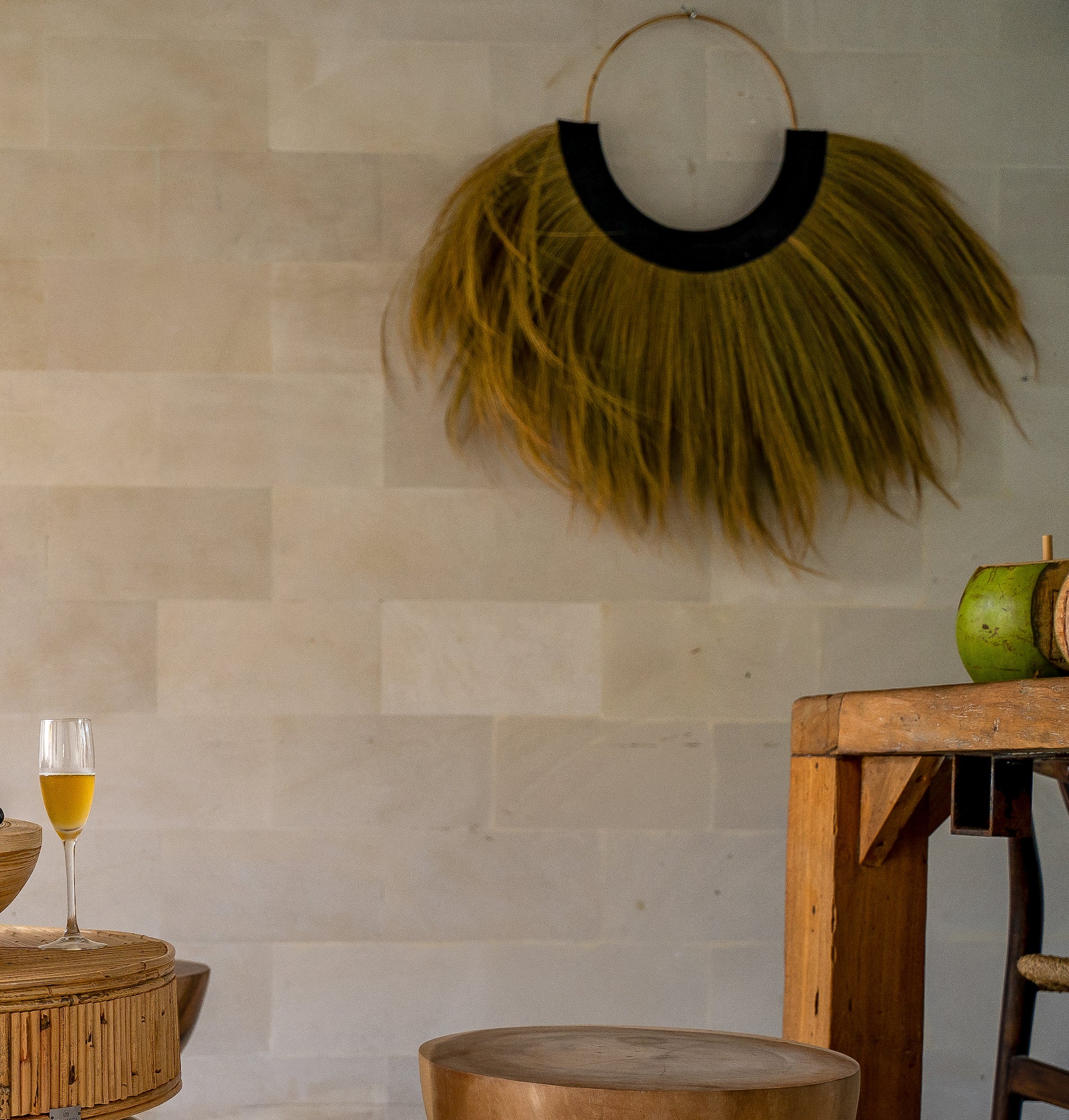 Seagrass Wall Decor - Eco Friendly Home Decor - Boho Style Decor - Monnarita - handmade decor