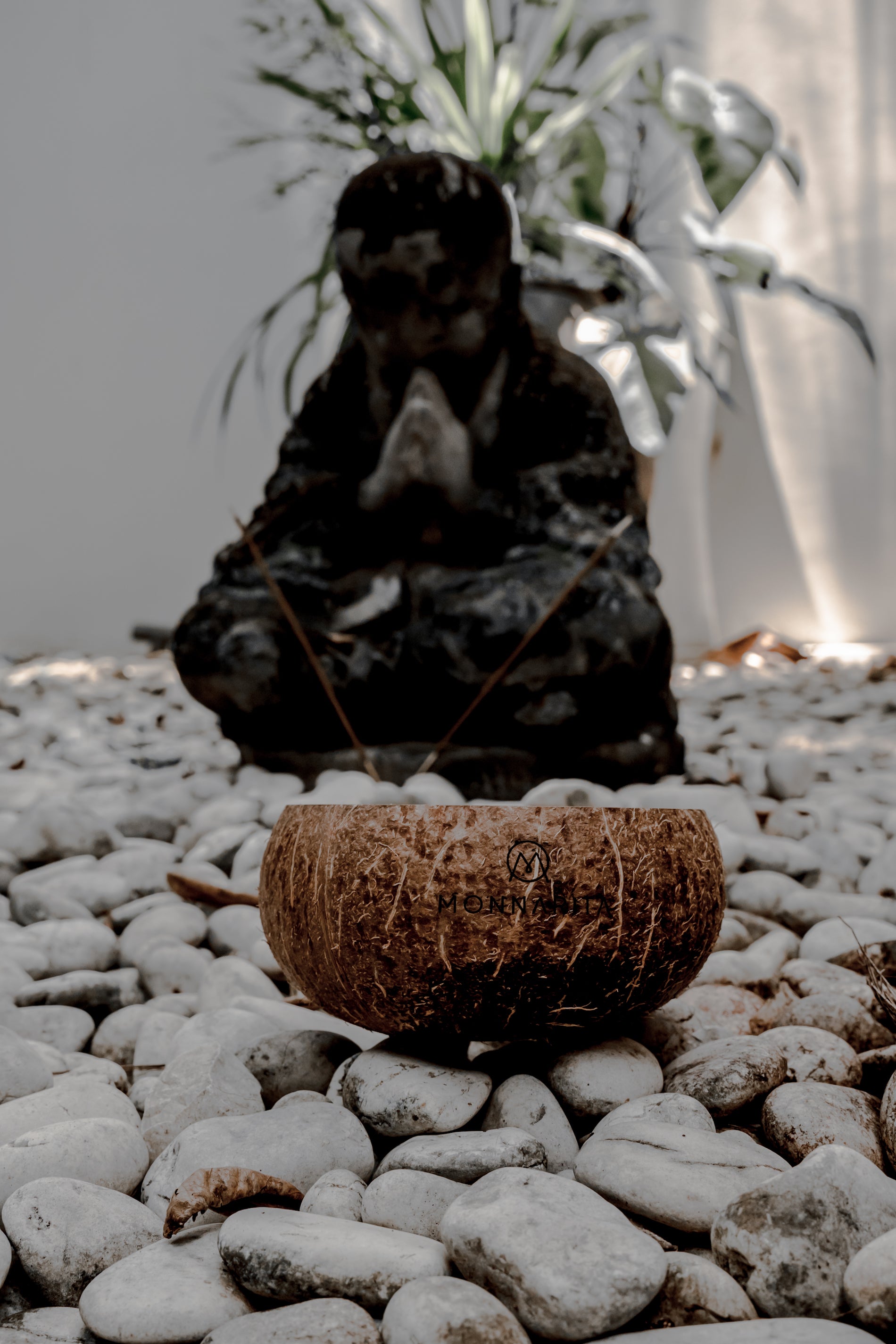 Coconut Candle - Natural Wax Candle - Boho Style Decor - Monnarita - handmade decor