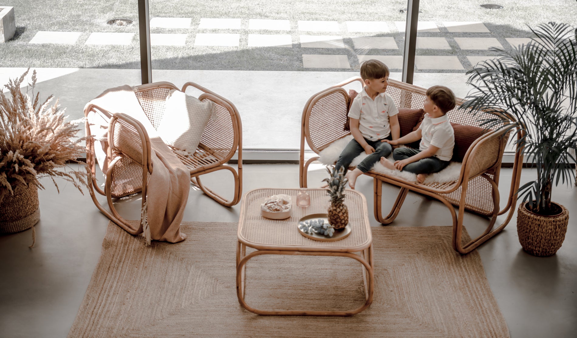 Rattan Sofa - Rattan Furniture - Boho Style Chair - Monnarita - handmade product