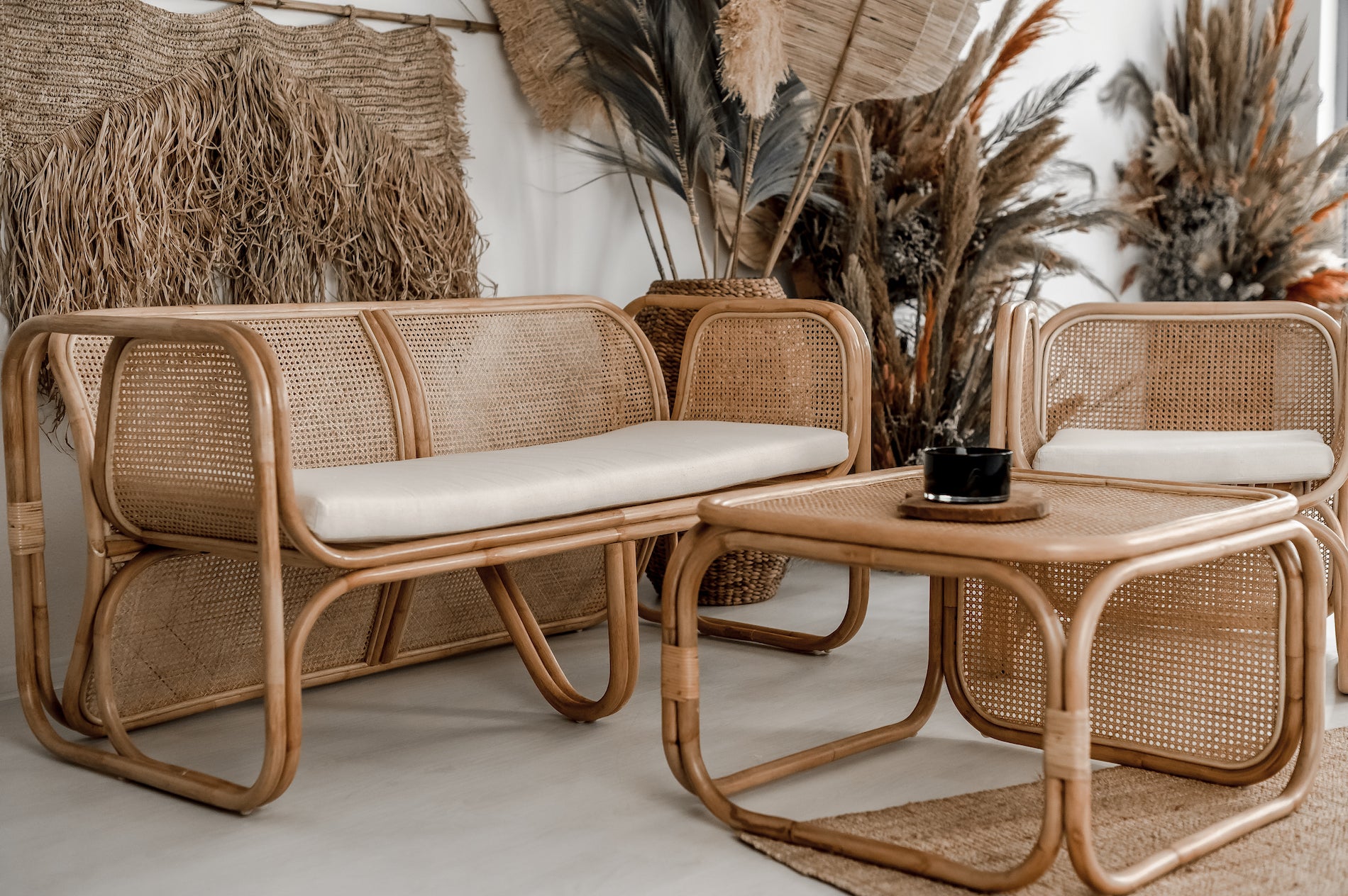 Rattan Sofa - Rattan Furniture - Boho Style Chair - Monnarita - handmade product