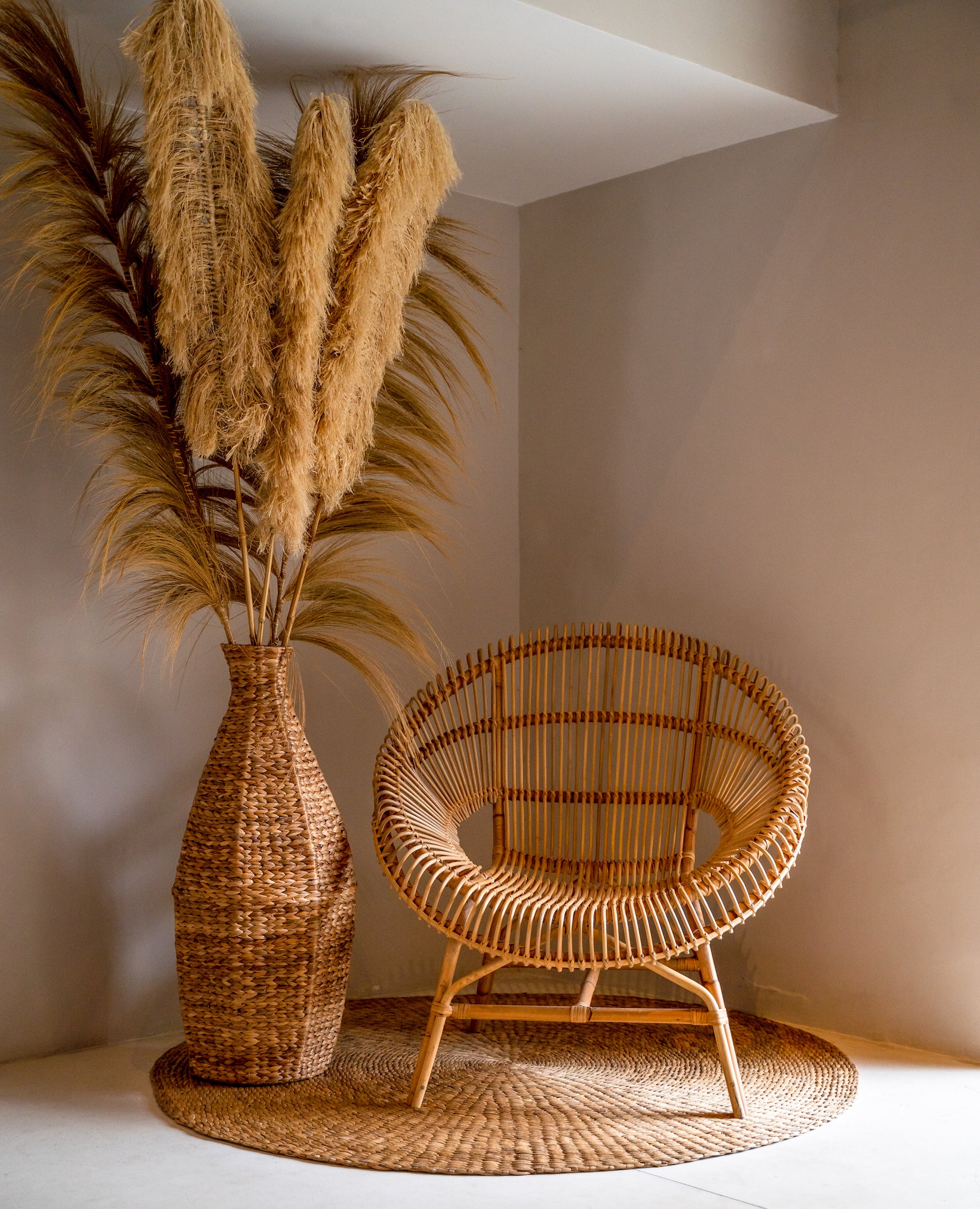 Stick Grass Vase Decor - Boho Style Home Decor - Monnarita - handmade decor