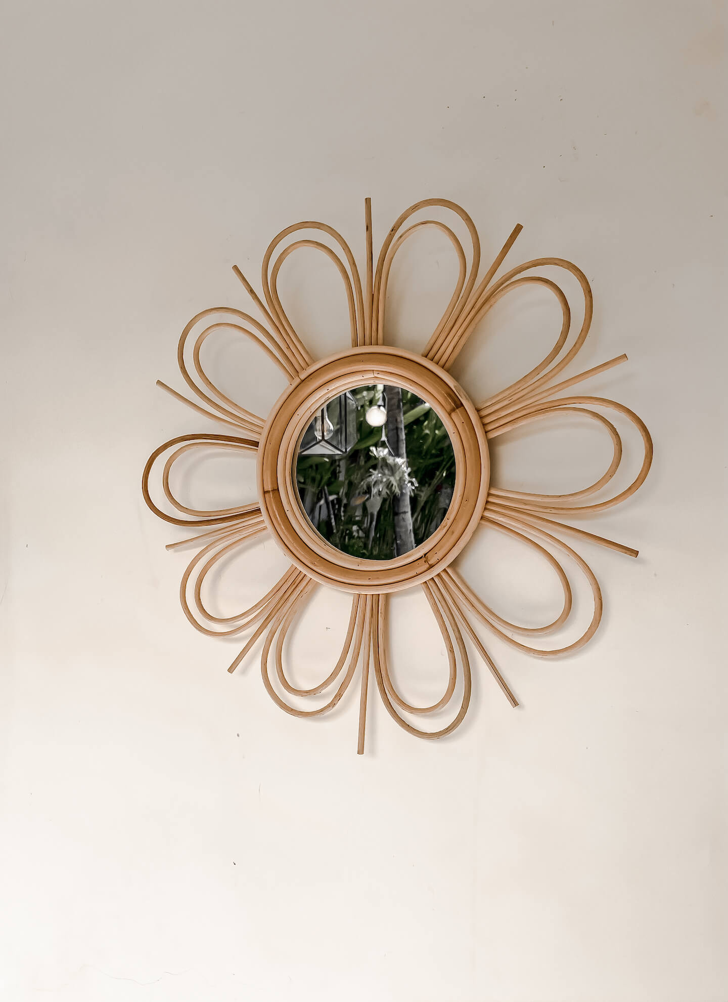Rattan Mirror - Rattan Furniture - Boho Style Home Decor - Monnarita - handmade decor